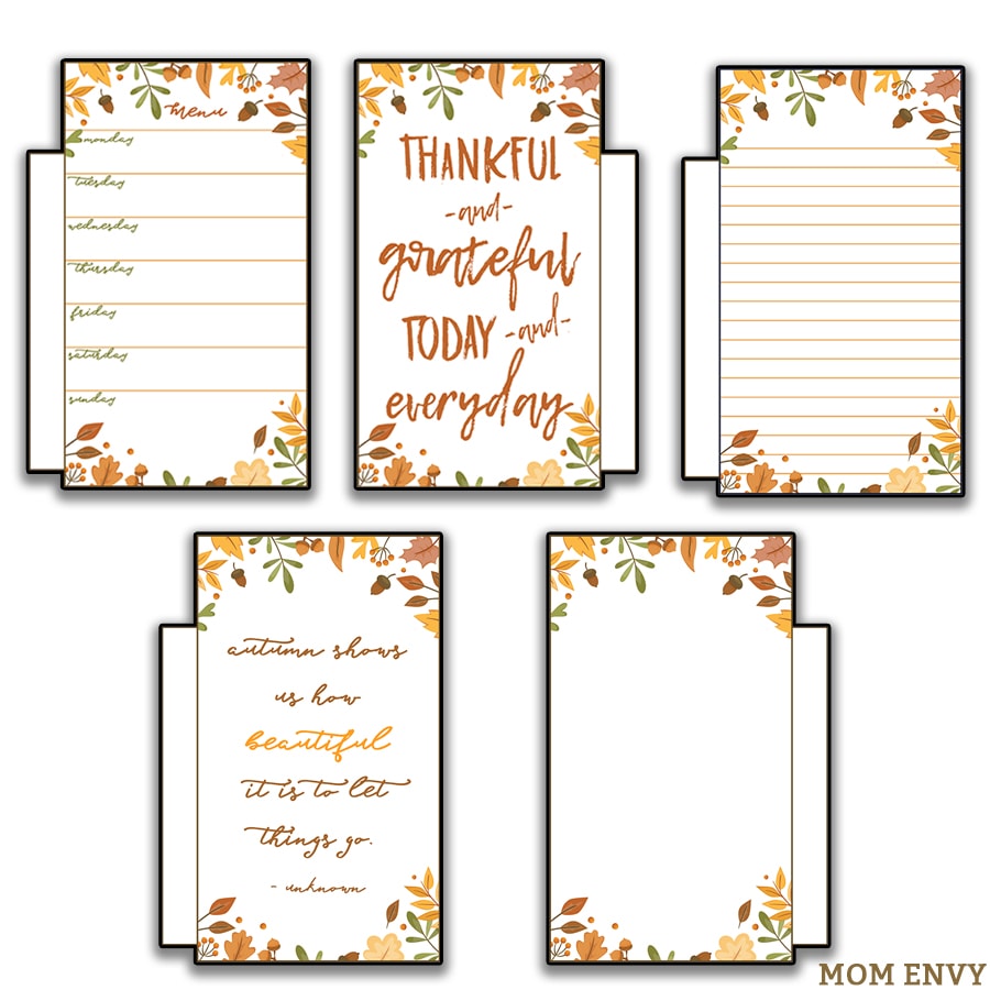 Download your free fall planner inserts and a free fall habit tracker. Perfect for your planner or bullet journal. Customize your planner for the fall.