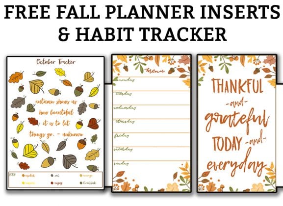 Free Fall Planner Printables - Over 30 Free Planner Printables - Over ...
