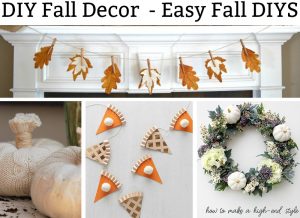 DIY Fall Decor. Check out these adorable 15+ easy fall crafts. #fall #falldecor #fallcrafts