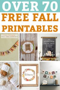 Free fall printables. Download over 50 free fall printables including free fall wall art, free fall gift tags, free fall banners, and more! #freefallcrafts #freefallprintables #falldecor