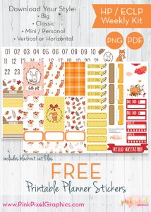 Free fall planner printables. Check out over 30 free fall planner printables. Perfect for all types of planners. Get some great fall planner ideas for your planner spreads. #plannerlovers #planneraddict