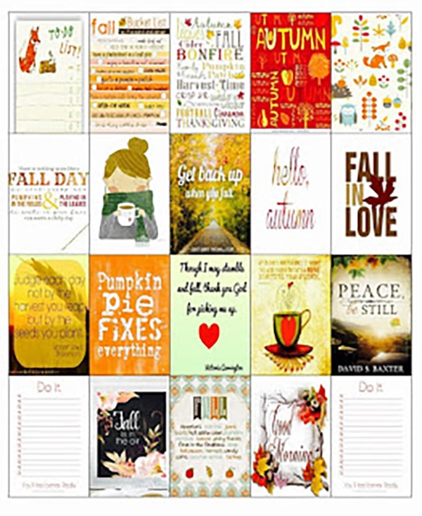 Free Printable Fall Starbucks Cups Planner Stickers - Lovely Planner