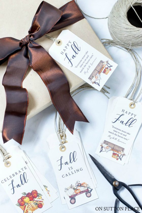 Free Fall Printables - Over 70 Banners, Gift Tags, &amp; Prints