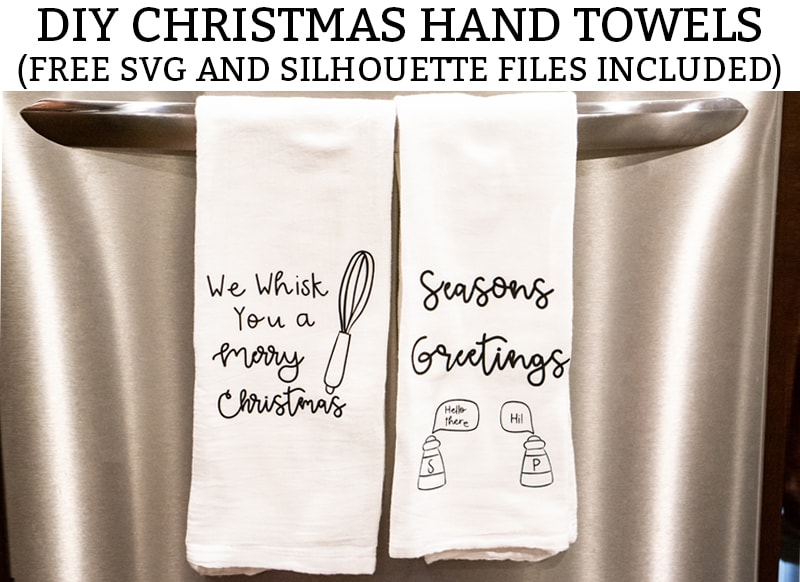 DIY Christmas Towels with Sublimation - Life Sew Savory