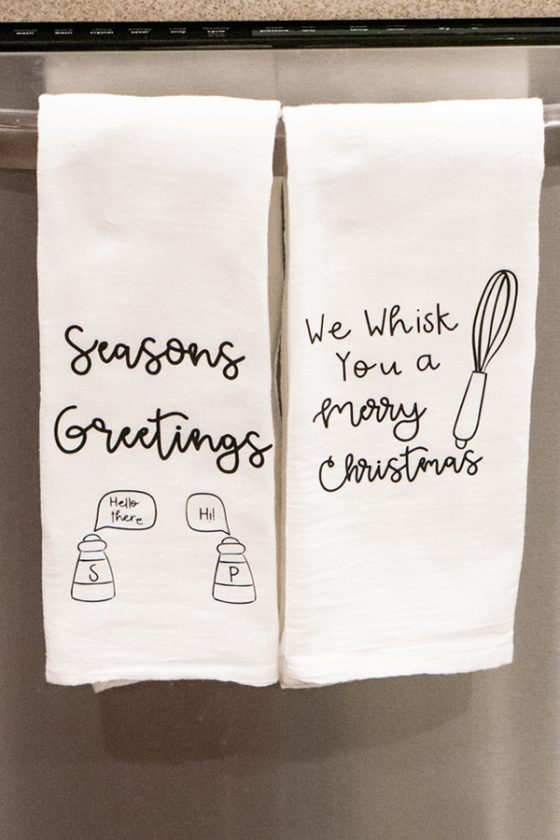 DIY Christmas Hand Towels Free SVGs Included