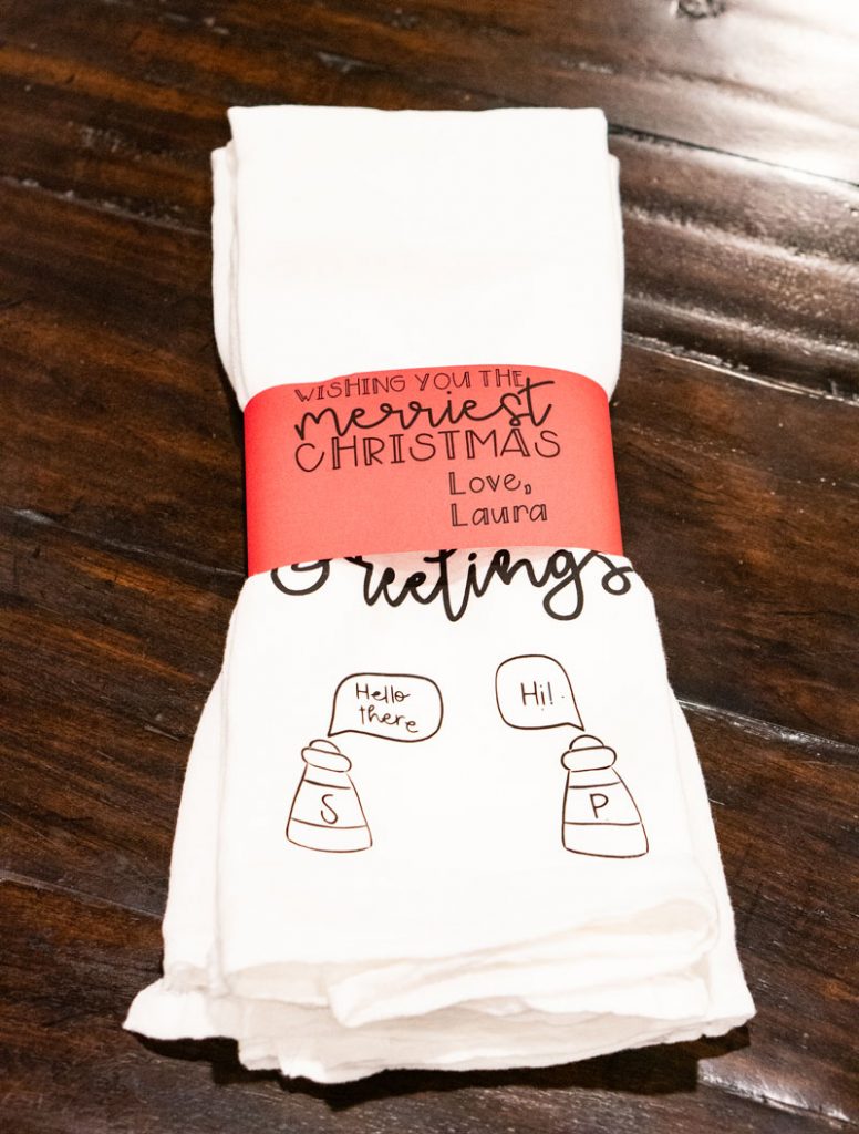 DIY Christmas Hand Towels Free SVGs Included