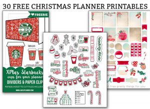 Free Christmas Planner Printables. Check out this list of 30 free planner printables for Christmas. There's a mix of Christmas stickers, Christmas inserts, and more. Perfect for The Happy Planner, Erin Condren, Recollections, and more. #happyplanner #christmasplanner #plannerlover