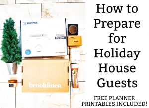 Get some tips for how to be a good host for house guests. I'll show you tips and tricks to make your guests feel at home for the holidays. #ad #holidayentertaining #entertaining #christmas #HomeHolidayBboxx