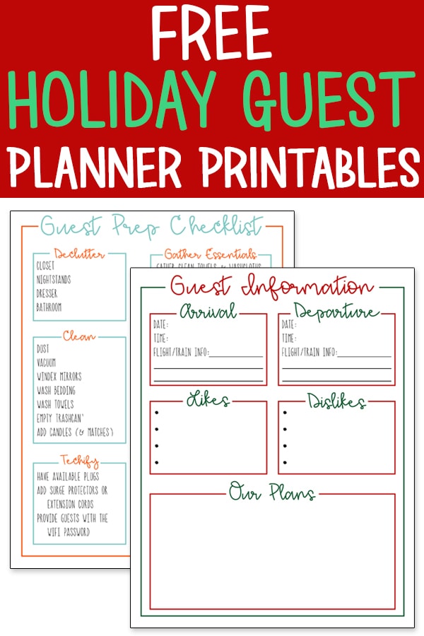 In need of some planner printables to get you organized for your guests? Get some tips for how to be a good host for house guests. I'll show you tips and tricks to make your guests feel at home for the holidays. #ad #holidayentertaining #entertaining #christmas #HomeHolidayBboxx