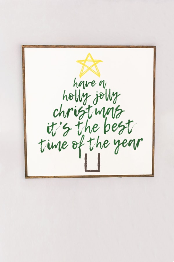 Free Christmas Svg Large Diy Wooden Christmas Sign