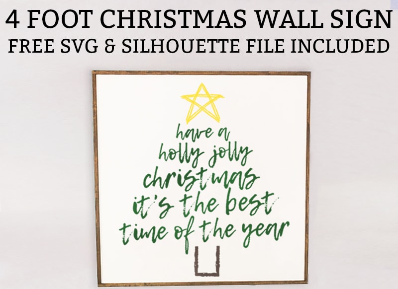 Download Free Christmas Svg Large Diy Wooden Christmas Sign