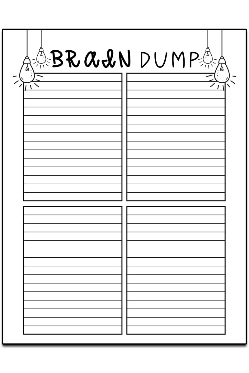 Brain Template Printable