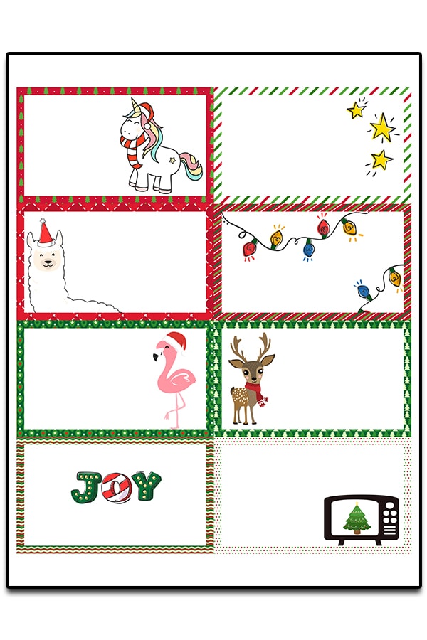 The Polka Dot Posie: Printable Christmas Lunch Box Notes