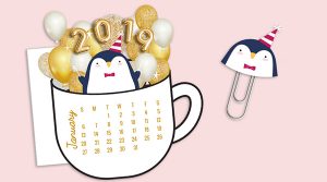 Free 2019 Calendars. Get yourself organized this year with a free 2019 calendar and 2019 planner accessories and stickers. #calendar #planner