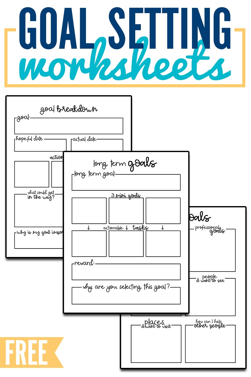 Printable Goal Setting Worksheet 0743