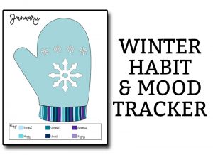 January Habit Tracker. Download this winter themed bullet journal tracker. It makes a great winter mood tracker. Two designs are included. #BUJO #habittracker #planners
