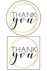 Printable Thank you Tags. Download these free thank you gift tags today and make your gift or favor extra special with not a lot of work. #freeprintables #giftwrap