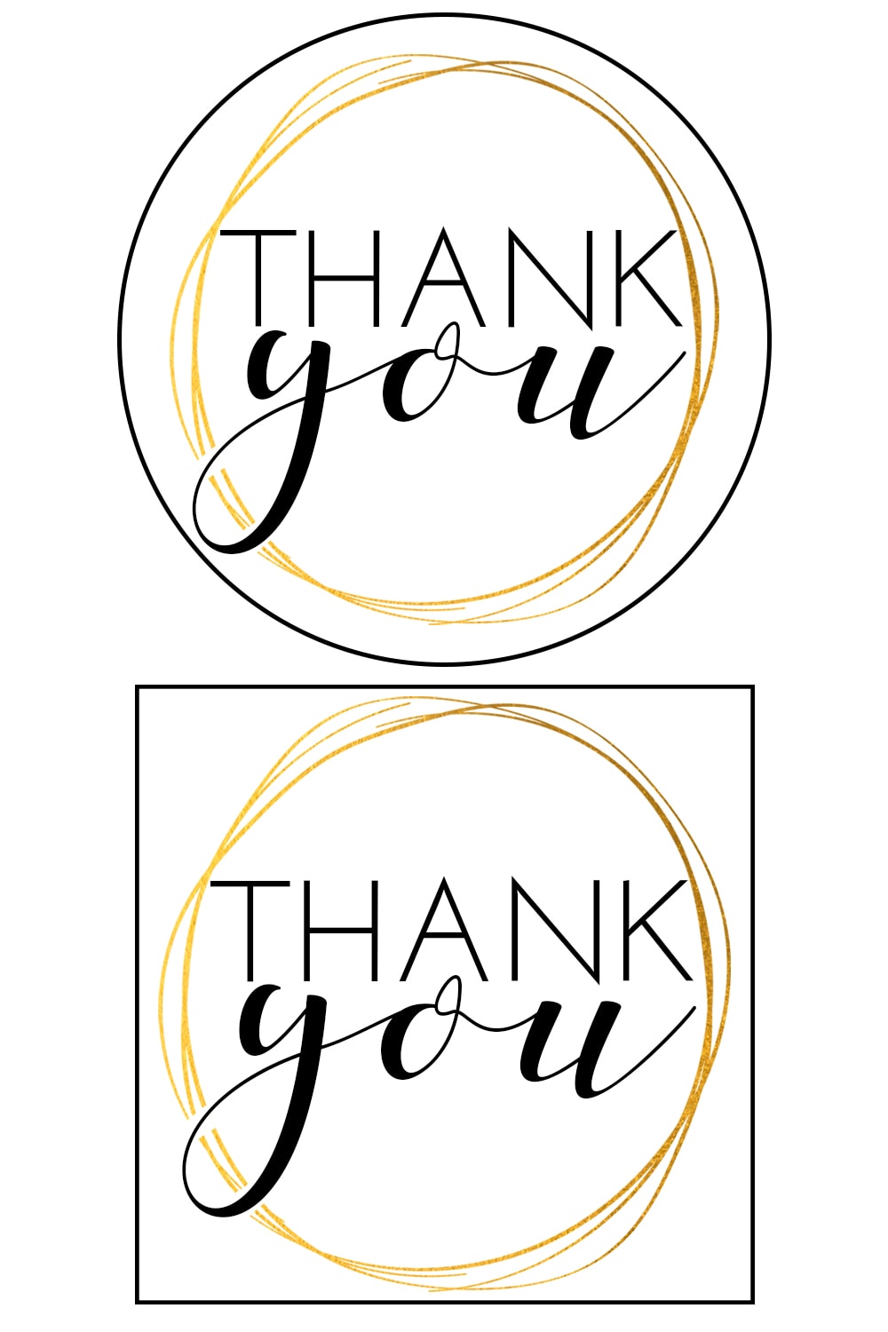 Printable Thank you Tags. Download these free thank you gift tags today and make your gift or favor extra special with not a lot of work. #freeprintables #giftwrap 