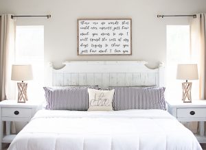 Romantic wall art. Download this free romantic print and SVG file. It's the perfect art for a master bedroom. It makes a great anniversary gift, too! #masterbedroom #freeprintables #decor