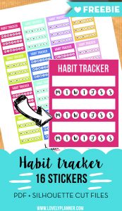 Need a new habit tracker printable? I have 17 amazing habit trackers that will help you break your habit or establish a new one. Many are bullet journal style trackers. Find one that meets your style. #bujo #habitracker #freeprintable