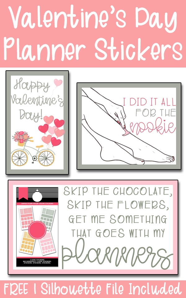 Valentine's Day Planner Stickers