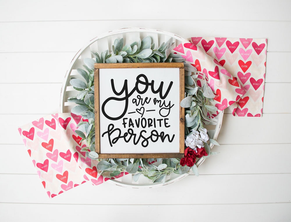 Valentine's Day SVG. Download this free Valentine's Day SVG file and Valentine's Day free print! It makes a great DIY Valentine's day gift, Anniversary Gift, and more. This romantic quote can be used anytime of the year. #freesvg #freesilhouettefile #valentinesday