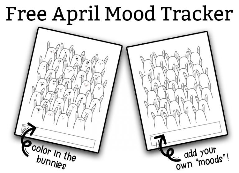 Free Bunny Themed Mood and Habit Tracker: Perfect for Easter