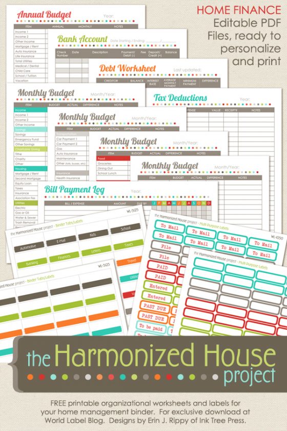 Free Budget Printables - Get Help with your Budget Today