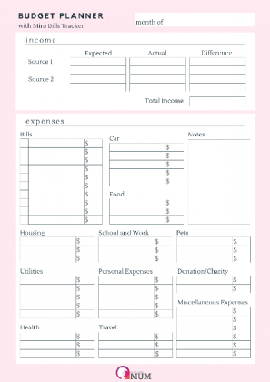 Free Budget Printables - Get Help with your Budget Today