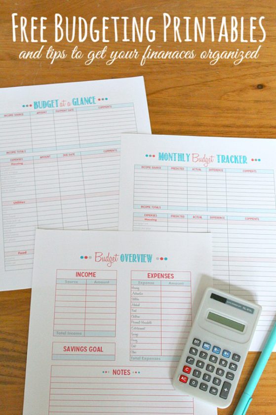Free Budget Printables - Get Help with your Budget Today