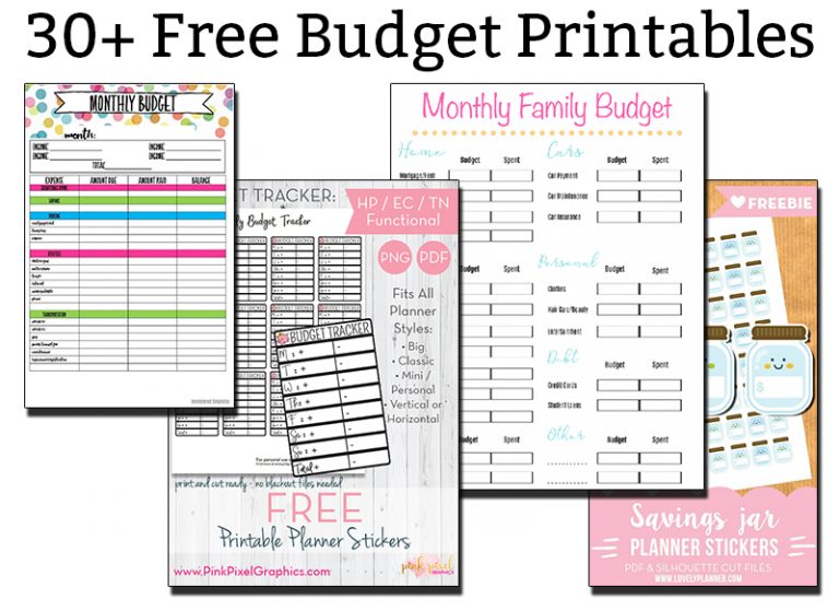 Free Budget Printables