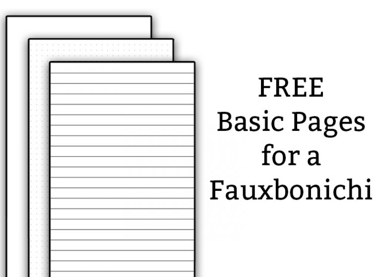 Free Fauxbonichi Printables - Free Printables to Create your Own Fauxbonichi