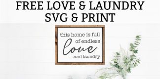 Free Laundry Room Printables – Free Print & SVG
