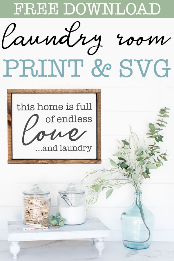 Free Laundry Room Printables - Free Print & SVG