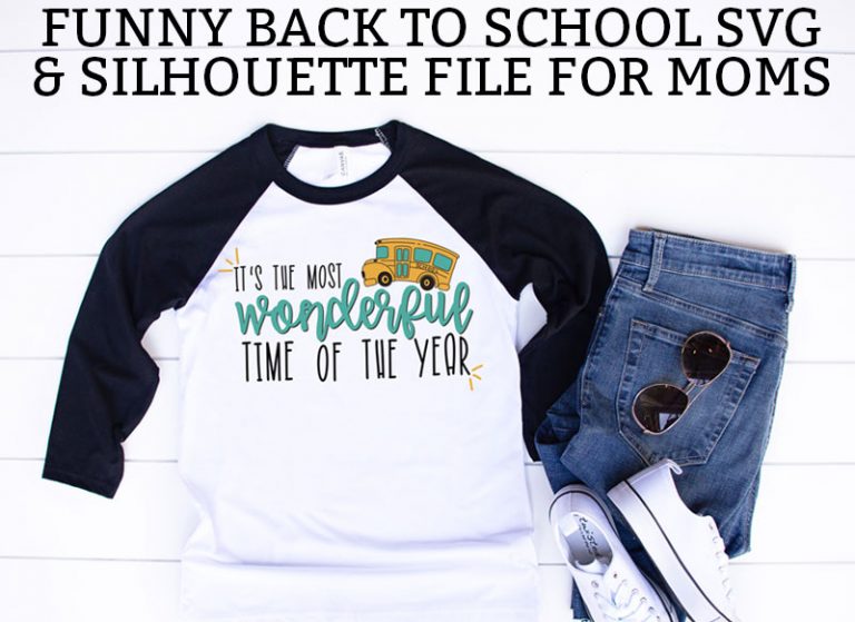 Free Funny Back to School Shirt SVG for Moms