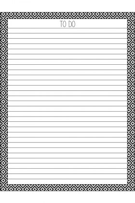 Printable To Do Lists - 5 Different Designs in Various Sizes