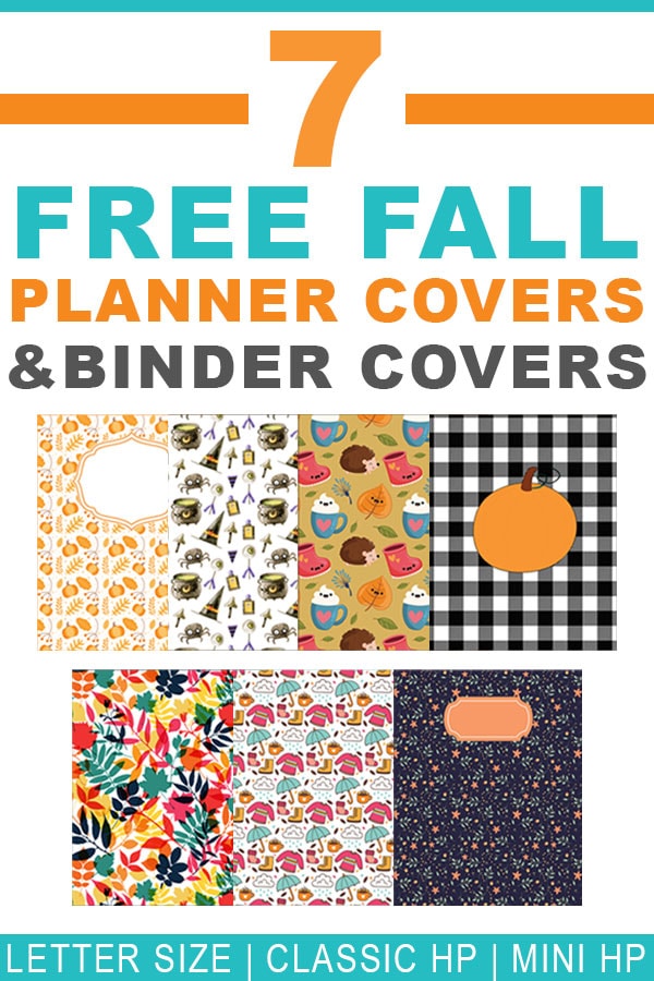 Fall Binder Covers and Free Fall Planner Covers