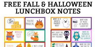 Halloween Lunch Notes