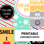 Lunch Notes for Kids - Free Printable Lunchbox Notes