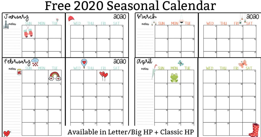 2019 Printable Calendar