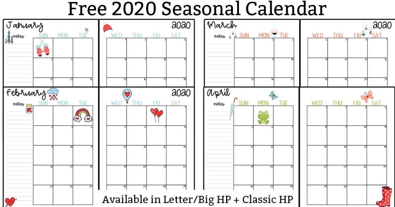 2019 Printable Calendar