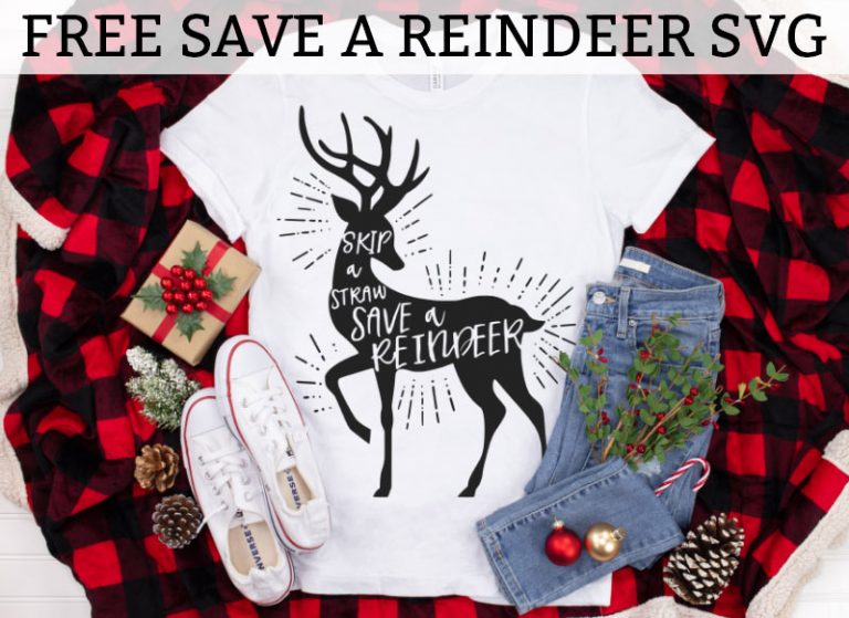 VSCO Girl Christmas Shirt - Skip a Straw, Save a Reindeer