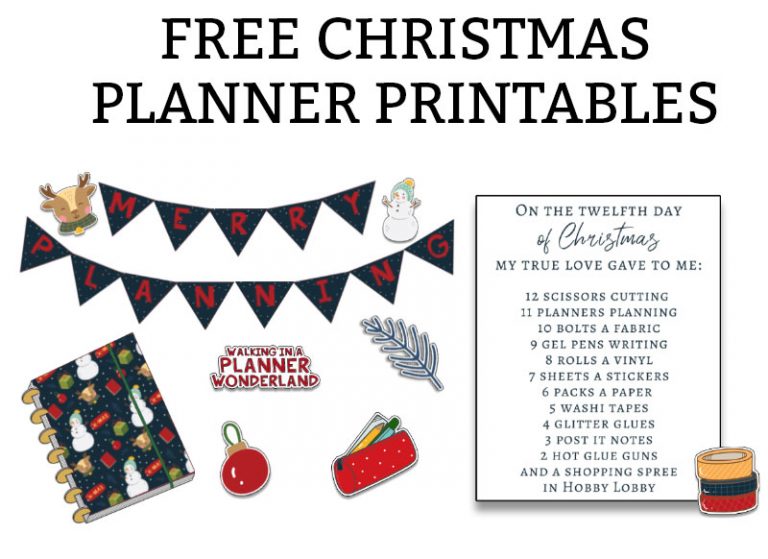 Christmas Planner Display Printable Pack