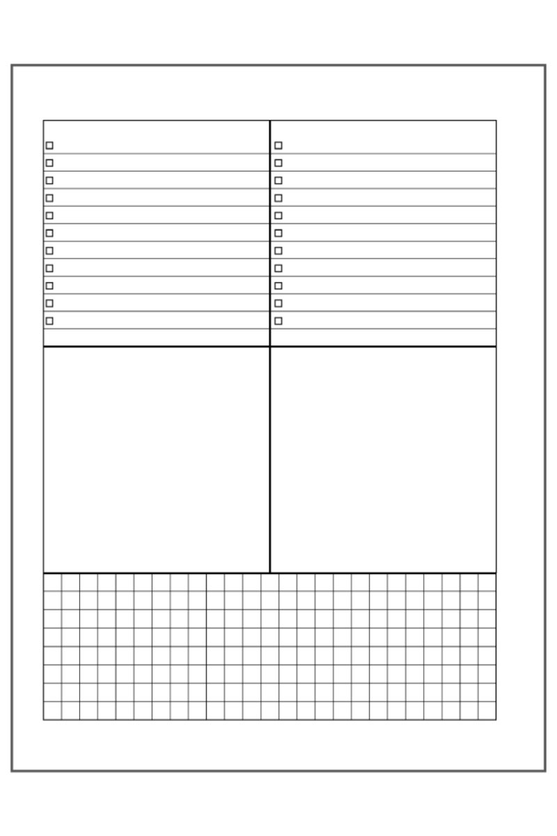 Dashboard Printable Noted Edition Planner Dashboard for 