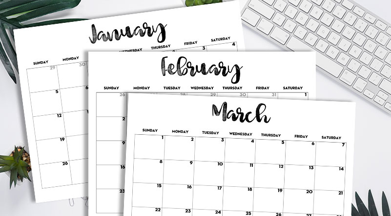 2020 Free Printable Calendars - Over 15 Different Free 2020 Calendars