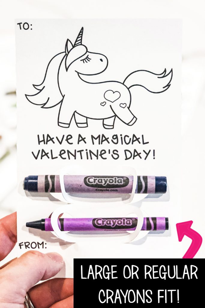 Crayon Holder Valentine Free SVG + Silhouette File