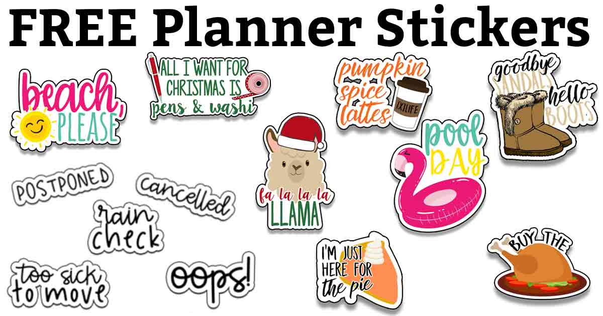 planner printable stickers free printable planner stickers