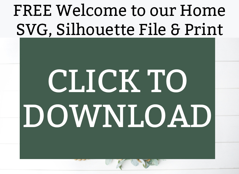 Welcome To Our Home Svg Silhouette File Print Perfect For Rounds