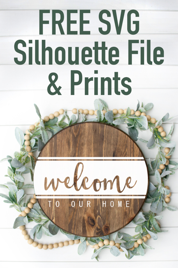 Welcome to Our Home SVG, Silhouette File, & Print - Perfect for Rounds