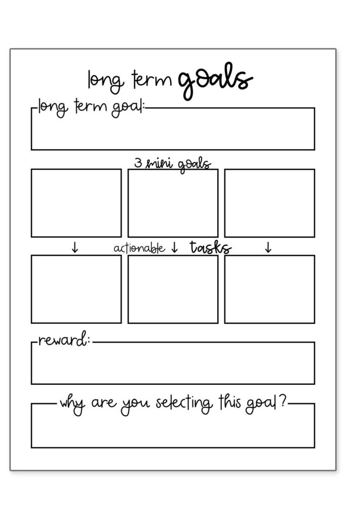 2021 Goal Planning Sheets